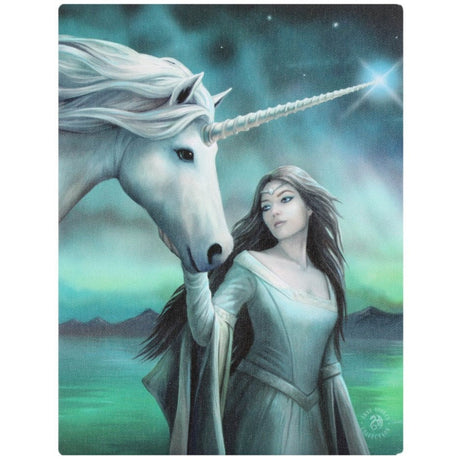 9.8" Anne Stokes Canvas Print - North Star Unicorn - Magick Magick.com