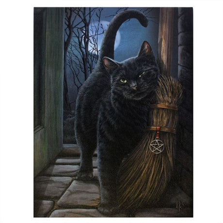 9.8" Lisa Parker Canvas Print - Brush with Magick Cat - Magick Magick.com