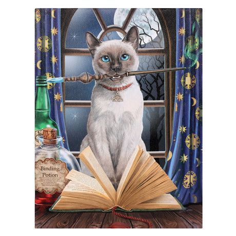 9.8" Lisa Parker Canvas Print - Hocus Pocus Cat - Magick Magick.com