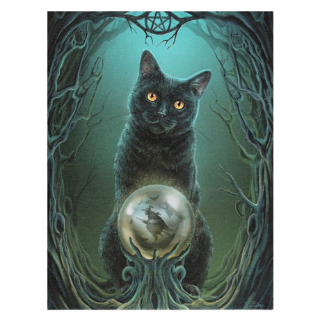 9.8" Lisa Parker Canvas Print - Rise of the Witches Cat - Magick Magick.com