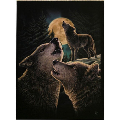 9.8" Lisa Parker Canvas Print - Wolf Song - Magick Magick.com
