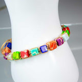 Adjustable Weave Square Beads Bracelet- Chakra Imperial Jasper - Magick Magick.com