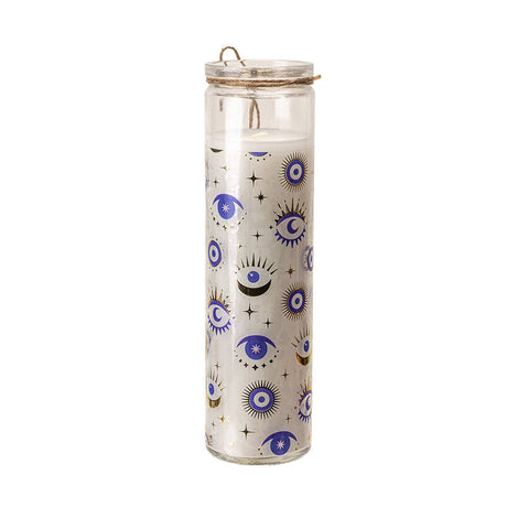 All Seeing Eye White Sage Glass Candle - Magick Magick.com