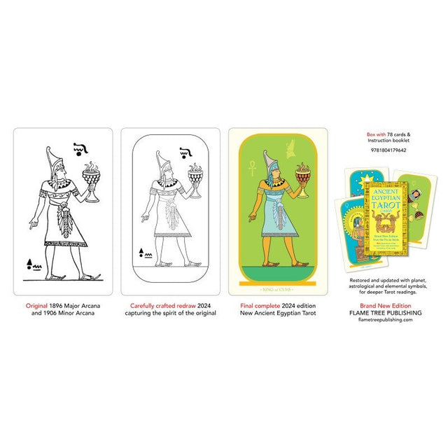 Ancient Egyptian Tarot Card Pack by Robert Falconnier, Comte C. de Saint-German - Magick Magick.com