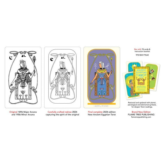 Ancient Egyptian Tarot Card Pack by Robert Falconnier, Comte C. de Saint-German - Magick Magick.com