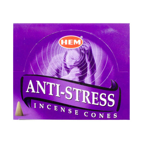 Anti-Stress HEM Cone Incense (10 Cones) - Magick Magick.com