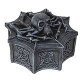 Arachnid Spider Skull Display Trinket Box - Magick Magick.com