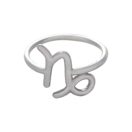 Astrology Capricorn Sterling Silver Ring - Magick Magick.com