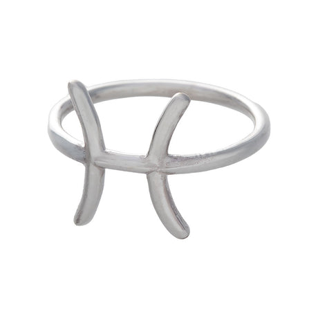 Astrology Pisces Sterling Silver Ring - Magick Magick.com