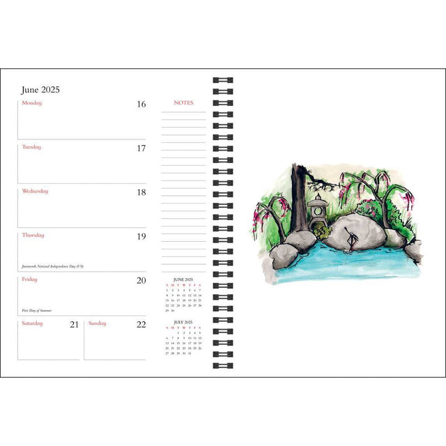 Big Panda and Tiny Dragon 12-Month 2025 Planner Calendar by James Norbury - Magick Magick.com