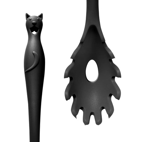 Black Cat Kitchen Utensils - Pasta Spoon - Magick Magick.com