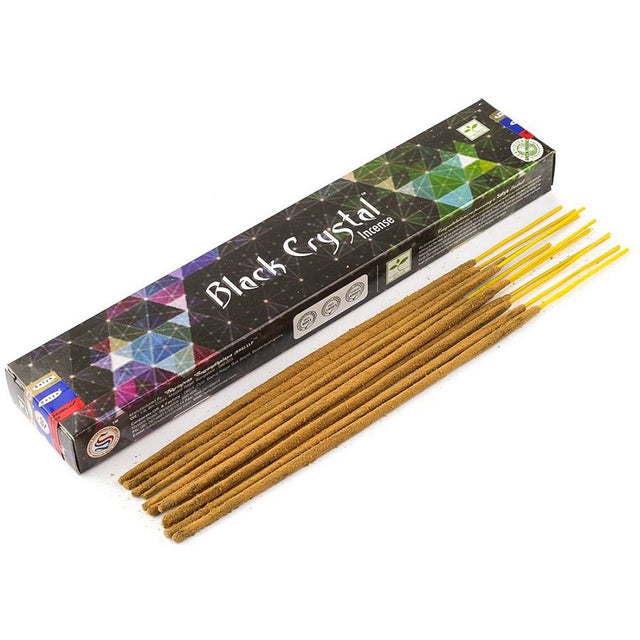 Black Crystal Satya Incense Sticks 15 gram - Magick Magick.com