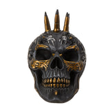 Black and Gold Bullet Skull Statue - Magick Magick.com