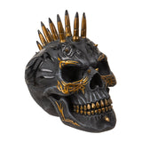 Black and Gold Bullet Skull Statue - Magick Magick.com