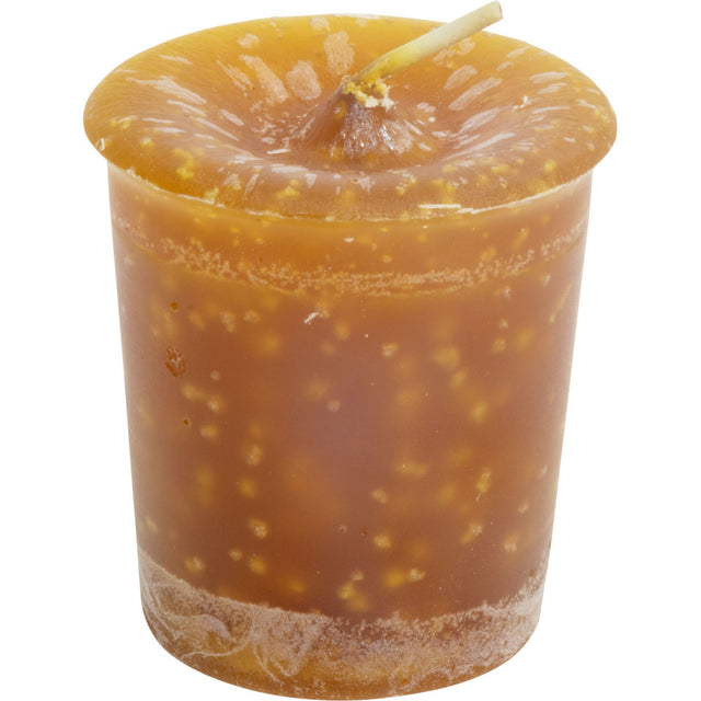 Brazilian Amber Herbal Votive Candle - Gold - Magick Magick.com