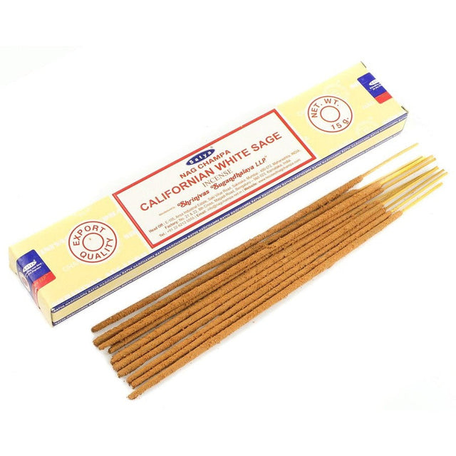 California White Sage Satya Incense Sticks 15 gram - Magick Magick.com