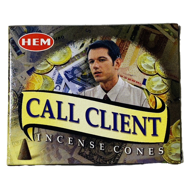 Call Clients HEM Cone Incense (10 Cones) - Magick Magick.com