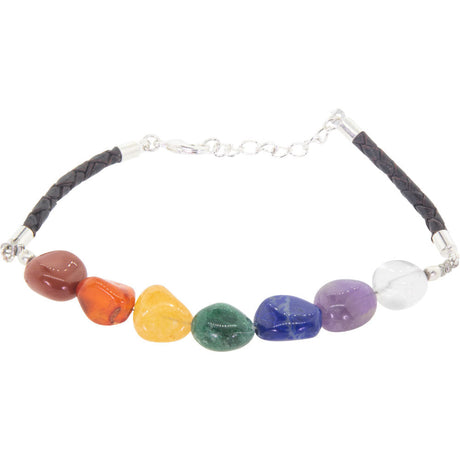 Chakra Tumbled Stone Bracelet with Clasp - Magick Magick.com