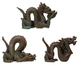 Chinese Dragon Statue Set - See, Hear, Speak No Evil (Set of 3) - Magick Magick.com