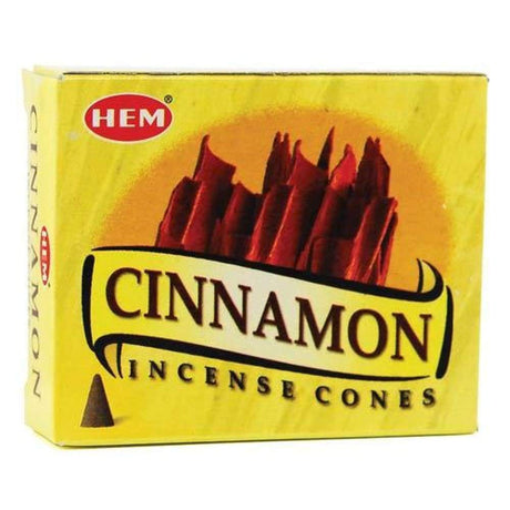 Cinnamon HEM Cone Incense (10 Cones) - Magick Magick.com