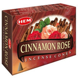 Cinnamon Rose HEM Cone Incense (10 Cones) - Magick Magick.com