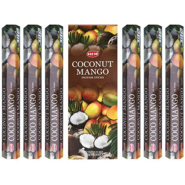 Coconut Mango HEM Incense Stick 20 Pack - Magick Magick.com