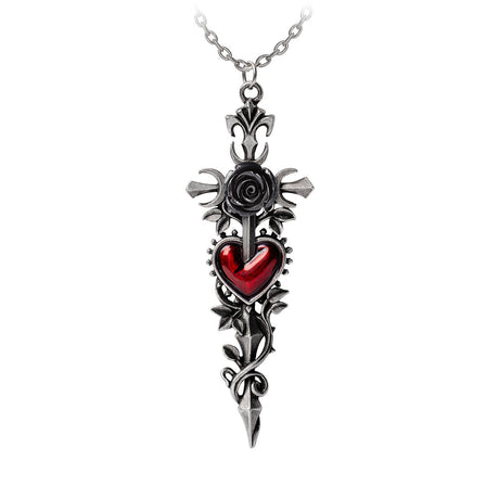 Cross of the Dark Kiss Neckwear Necklace - Magick Magick.com