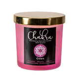 Crown Chakra Blackberry Quartz Crystal Candle - Magick Magick.com