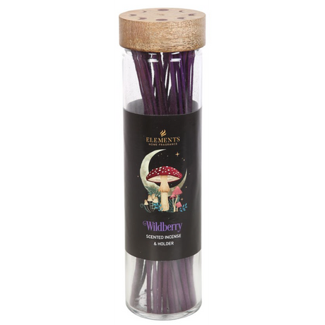 Dark Forest Wildberry Glass Incense with Burner (30 Sticks) - Magick Magick.com