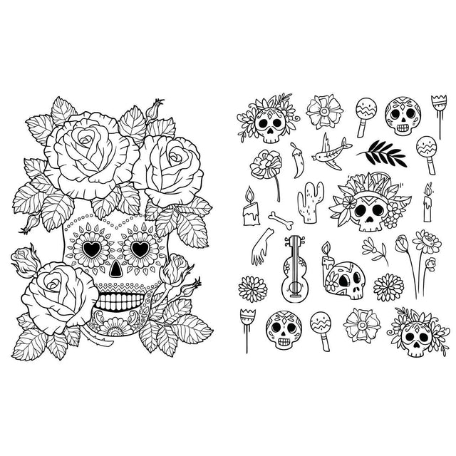 Day of the Dead: Coloring Book by Grace West - Magick Magick.com