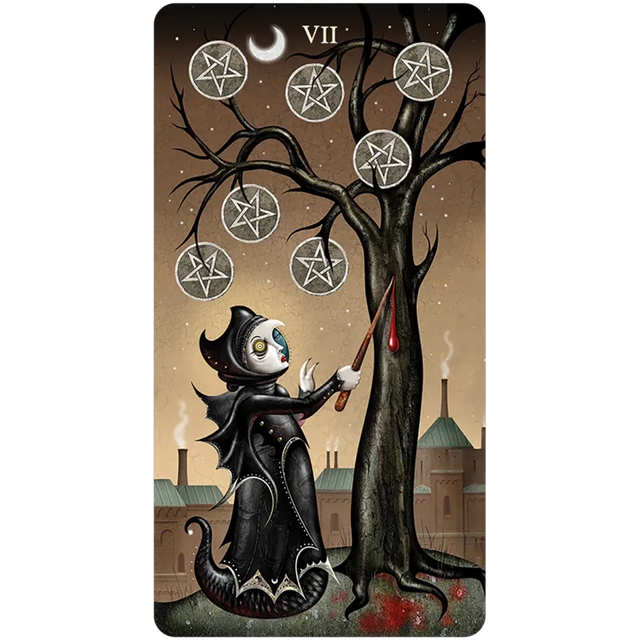 Deviant Moon Tarot Borderless Mini by Patrick Valenza - Magick Magick.com