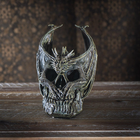 Draco Dragon Skull Statue - Magick Magick.com