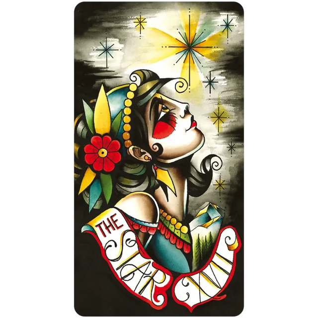 Eight Coins' Tattoo Tarot Borderless Mini by Eight Elian-James Showell - Magick Magick.com