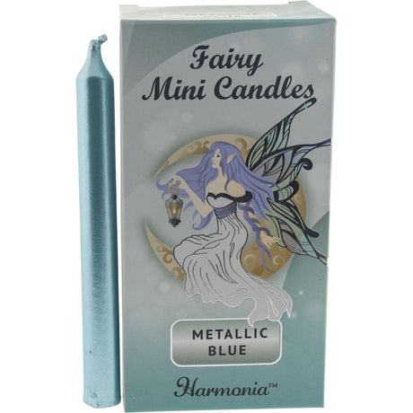 Fairy Mini Ritual Spell Candles - Metallic Blue (Pack of 20) - Magick Magick.com