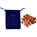 Gemstone Rune Set - Carnelian - Magick Magick.com