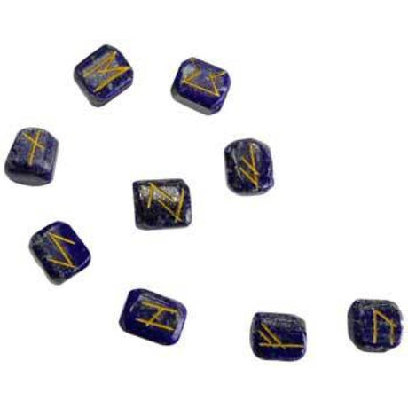 Gemstone Rune Set - Lapis - Magick Magick.com