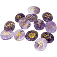 Gemstone Witches Runes - Amethyst (13-Piece Set) - Magick Magick.com