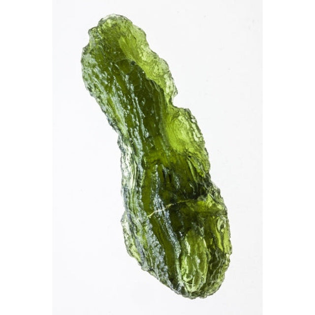 Genuine Moldavite Rough Gemstone - 11.4 grams / 57 ct (49 x 18 x 13 mm) - Magick Magick.com