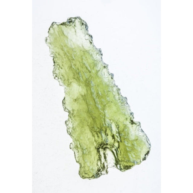 Genuine Moldavite Rough Gemstone - 3.0 grams / 15 ct (35 x 16 x 4 mm) - Magick Magick.com