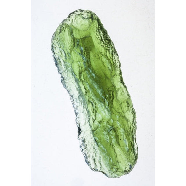 Genuine Moldavite Rough Gemstone - 5.0 grams / 25 ct (39 x 14 x 8 mm) - Magick Magick.com