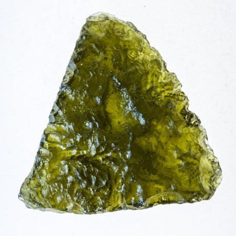 Genuine Moldavite Rough Gemstone - 5.1 grams / 26 ct (26 x 26 x 6 mm) - Magick Magick.com