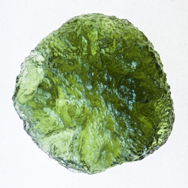 Genuine Moldavite Rough Gemstone - 6.2 grams / 31 ct (24 x 23 x 9 mm) - Magick Magick.com