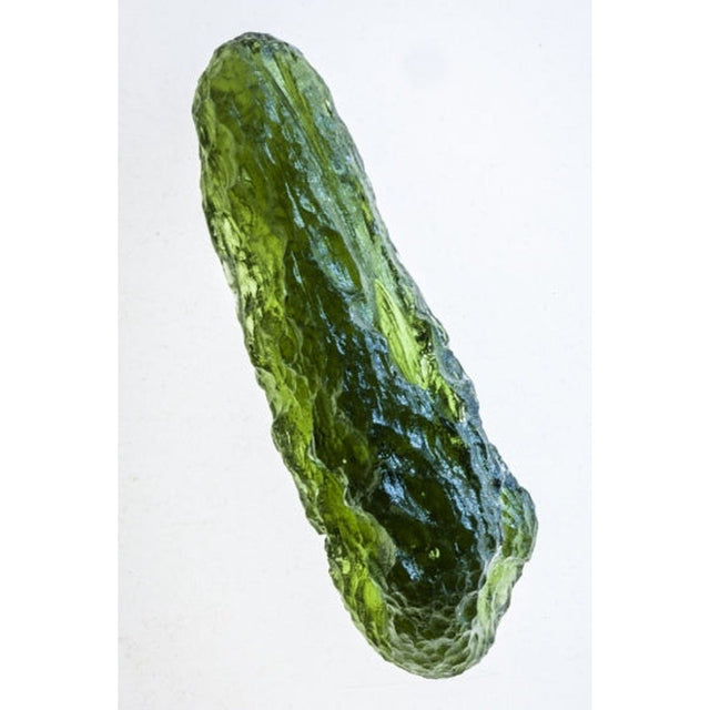 Genuine Moldavite Rough Gemstone - 7.9 grams / 40 ct (42 x 15 x 13 mm) - Magick Magick.com