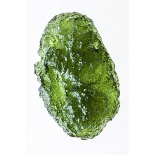 Genuine Moldavite Rough Gemstone - 8.0 grams / 40 ct (30 x 29 x 12 mm) - Magick Magick.com