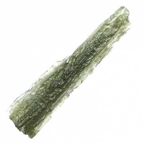 Genuine Moldavite Rough Gemstone - 8.0 grams / 40 ct (67 x 16 x 7 mm) - Magick Magick.com