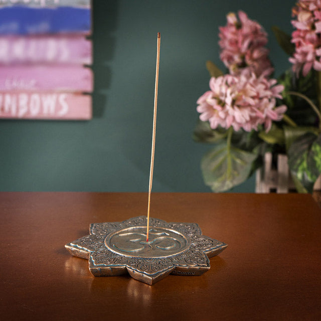 Gold Om Stick Incense Burner Holder - Magick Magick.com