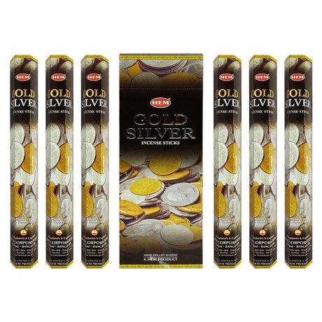 Gold Silver Rain HEM Incense Stick 20 Pack - Magick Magick.com