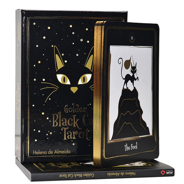 Golden Black Cat Tarot by Helena de Almeida - Magick Magick.com