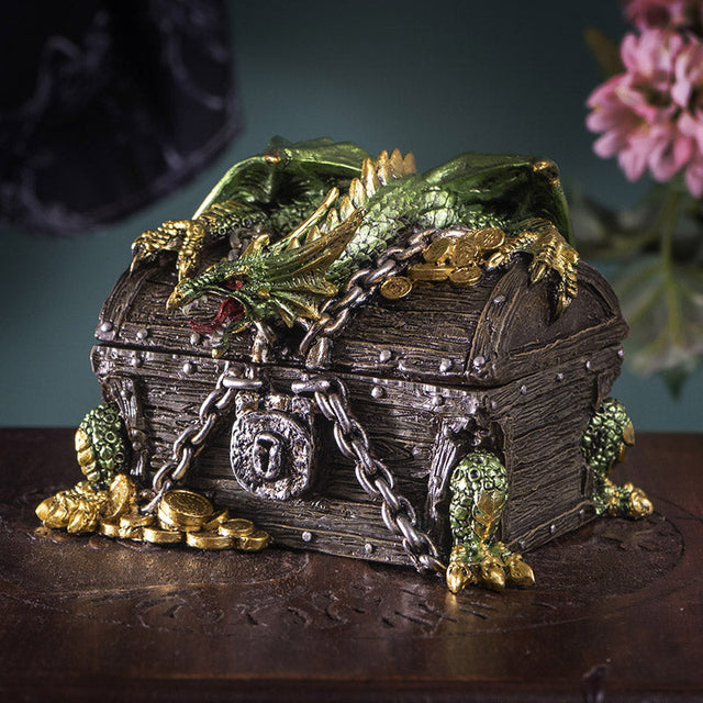 Green Dragon Guardian of the Treasure Display Box - Magick Magick.com