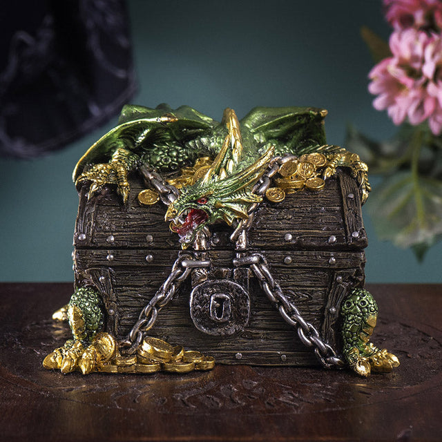 Green Dragon Guardian of the Treasure Display Box - Magick Magick.com